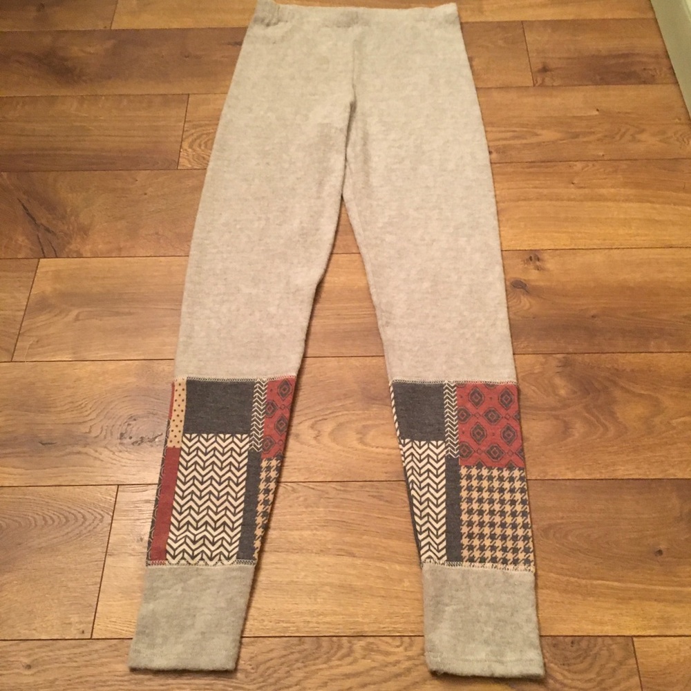 SOFT FUZZY LEGGINGS WITH PATCH DETAILS - Picture 7 of 12